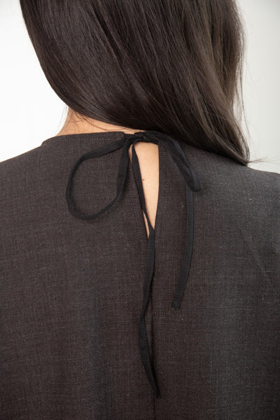Barton Dress in Brown Wool