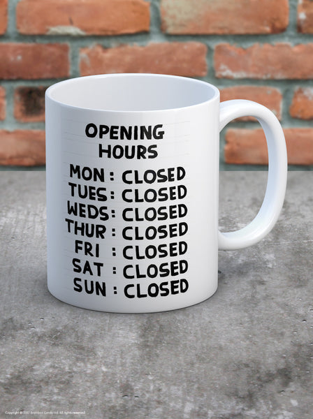 Opening Hours Mug