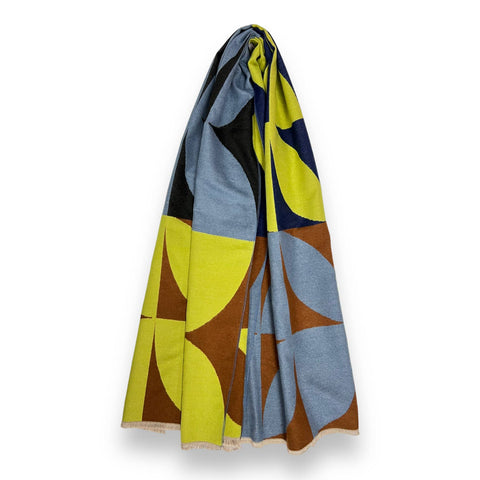 Retro Print Scarf in Pistacio