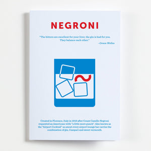 Negroni Cocktail Greeting Card