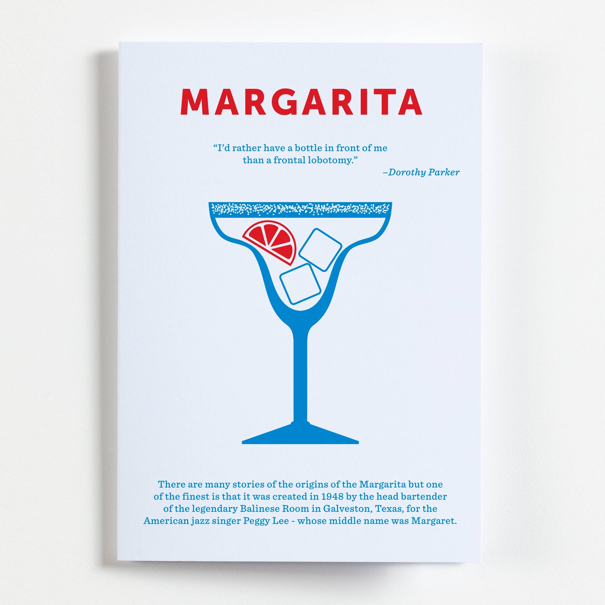 Margarita Cocktail Greeting Card