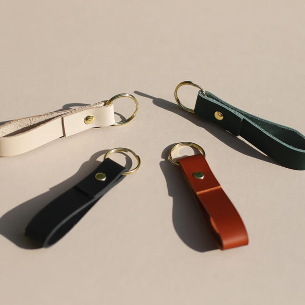 Brass Keyring in Forest