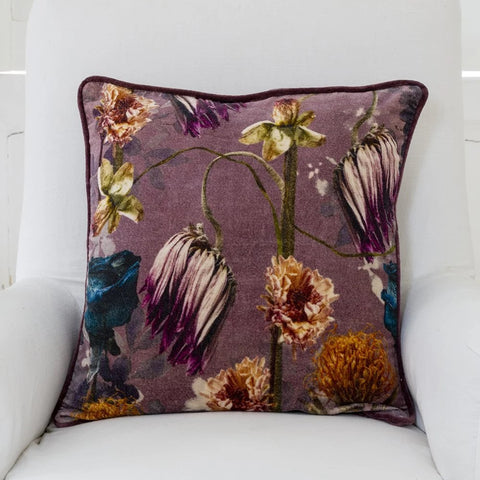 Dahlia Velvet Cushion