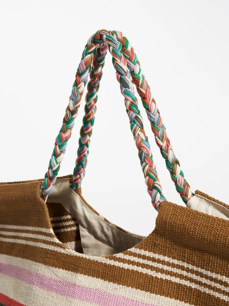 Enkon Bag in Multi-Stripe Canvas