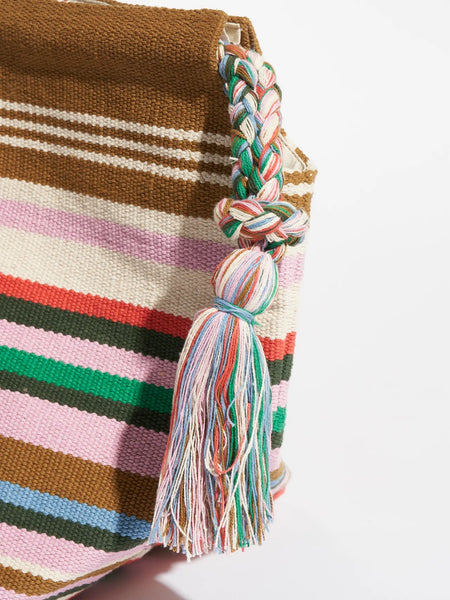 Enkon Bag in Multi-Stripe Canvas