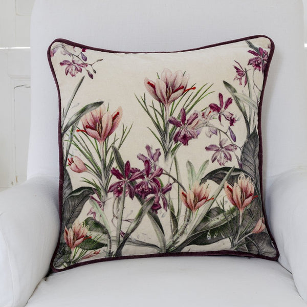 Crocus Velvet Cushion