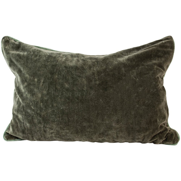Plumbago Velvet Cushion