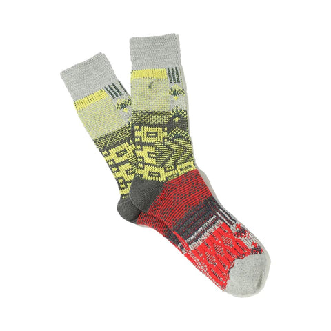 Recover Multi Links JQ Crew Socks in Mid Grey
