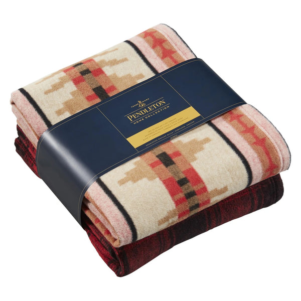 Cotton Throw Gift Pack Set of 2 in Trail Ridge Oat