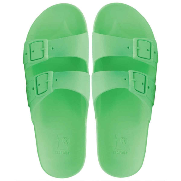 Bahia Sandals in Fluo Green