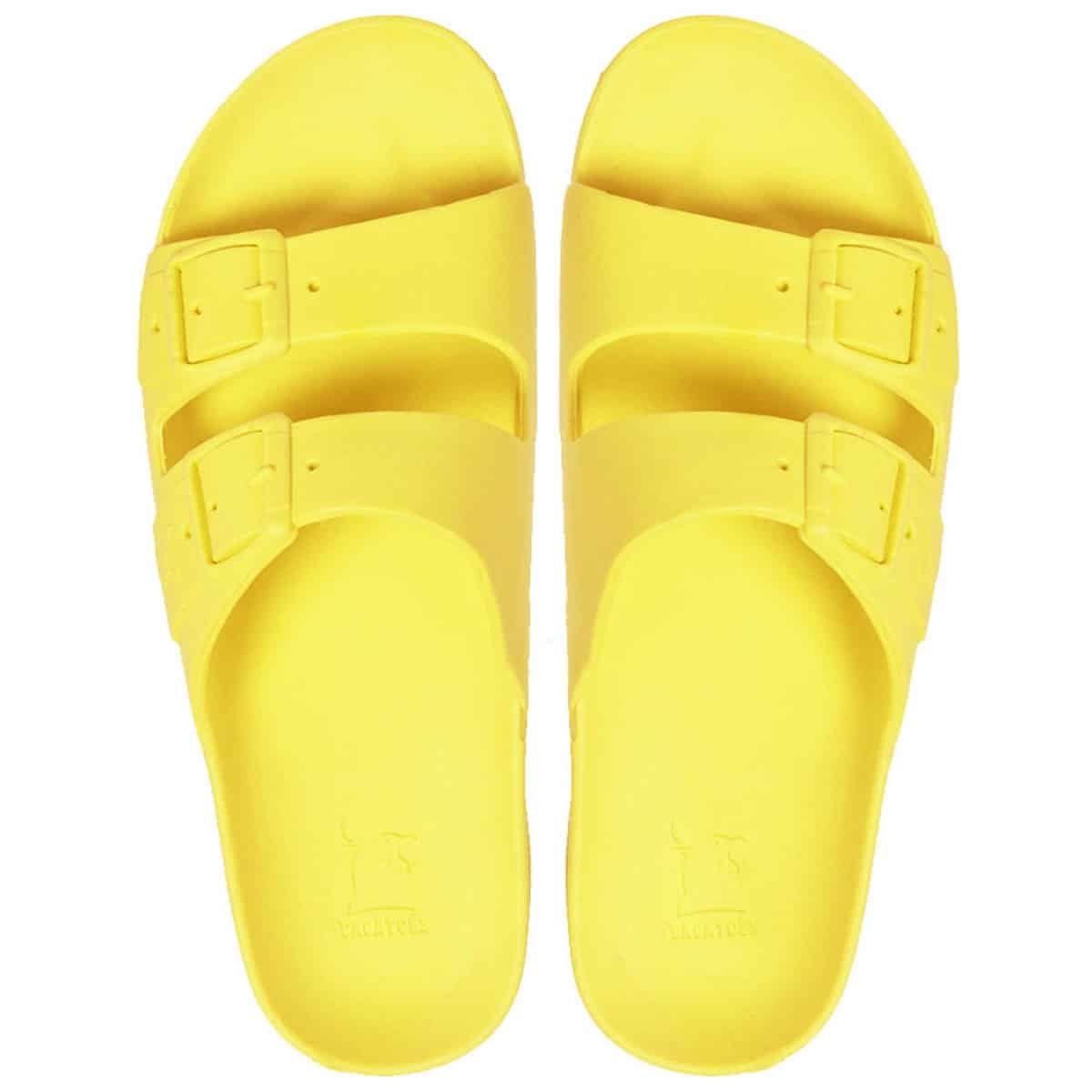 Bahia Sandals in Fluo Yellow