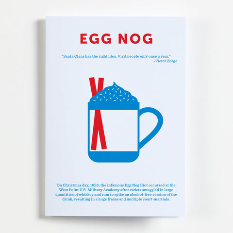 Egg Nog Greeting Card