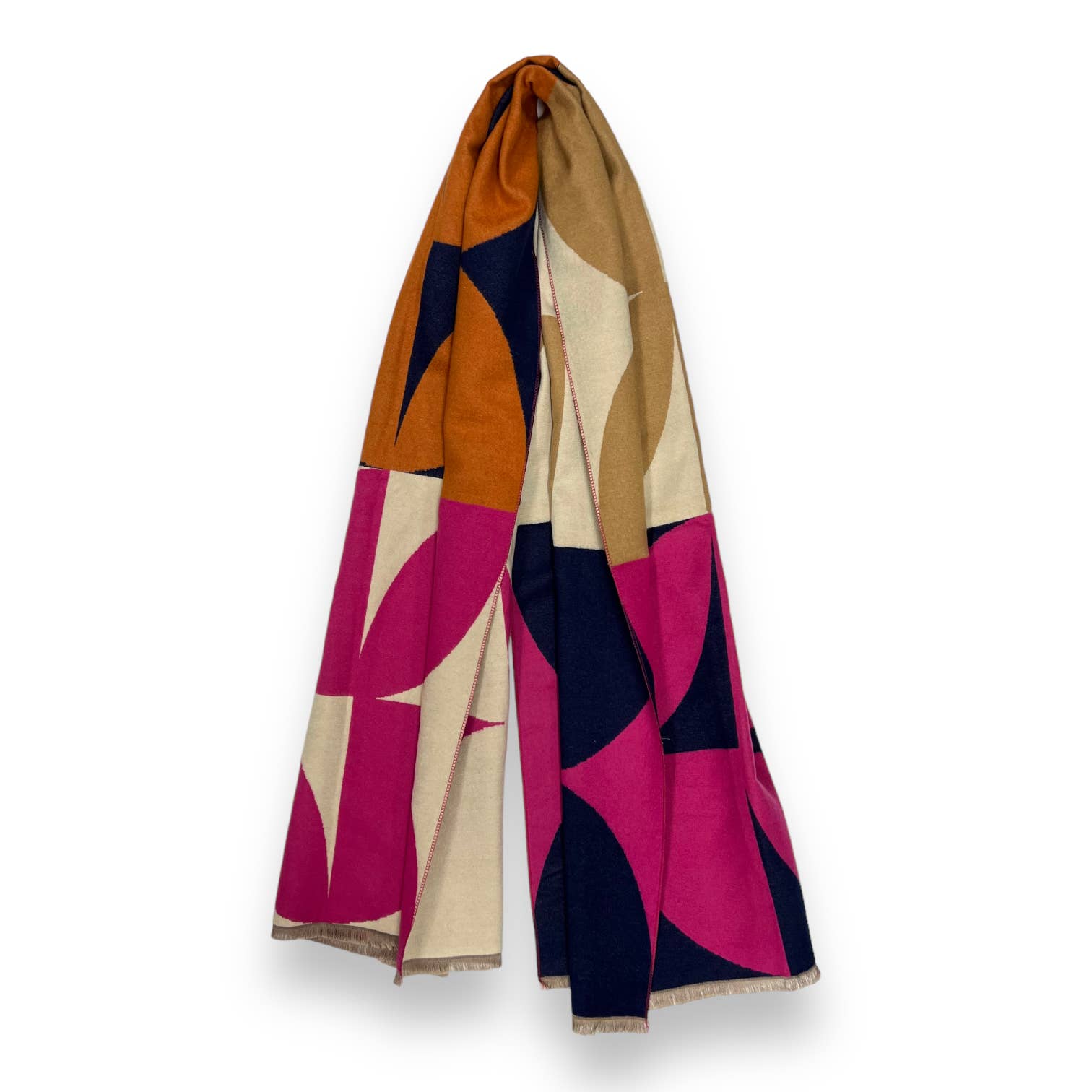 Retro Print Scarf in Hotnavi